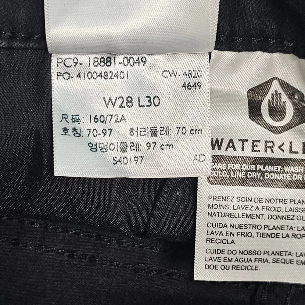Levi's 711 Skinny Jeans Womens 28 Black Stretch Denim Mid‎ Rise Pants W28 x L30